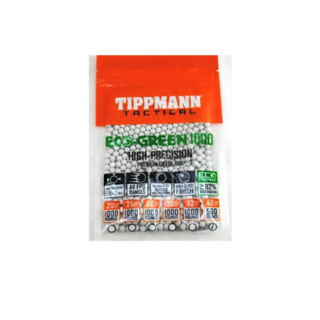 Tippmann 6MM ECO BBS .30G 500CT White - 65554