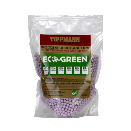 Tippmann 6mm Eco BB .30g 1kg 3330ct-Purple